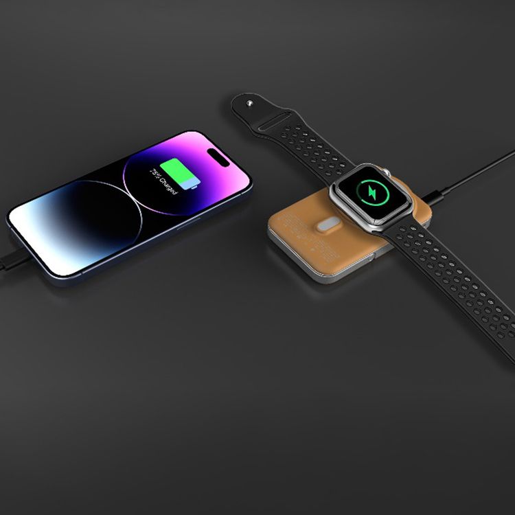 Green Lion Volt Gauge 10000mAh Power Bank with Dual USB-C Ports, ABS & PC Material, 15W Wireless Output, 22.5W Power Delivery, Flight Approved, Built-in Kickstand, Fast Charge Support - Orange