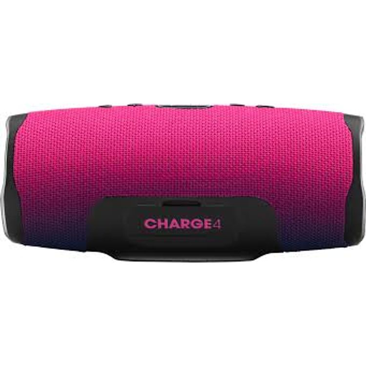 JBL Charge 4 Portable Wireless Bluetooth Speaker with Built-in Power Bank, 7500mAh Battery 20-hours Playtime, IP67 Waterproof & Dustproof Feature - Magenta