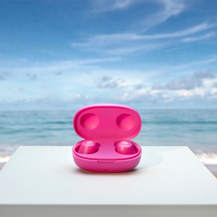 Urbanista Lisbon True Wireless Earbuds, Touch Controls, Compact Size, Siri and Google Voice Assistant, Up to 27 Hours Playtime, 2 Bluetooth Class, ≤10 m Bluetooth Range - Blush Pink