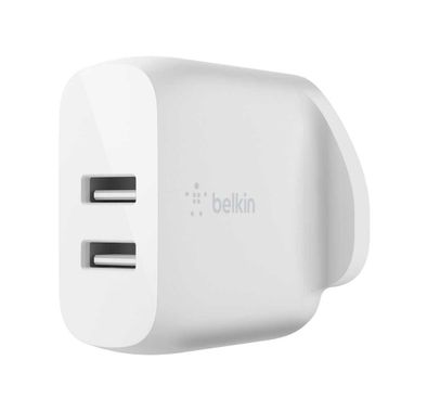 Belkin Dual Ports Adapter Belkin WCB002MYWH BOOST CHARGE Dual USB Charger 24W