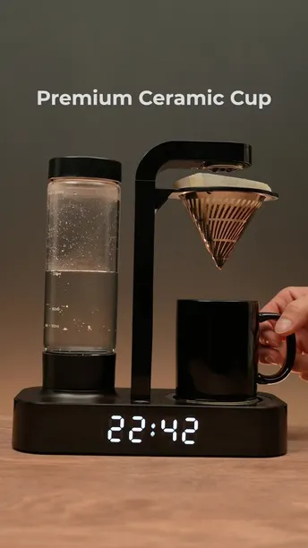 LePresso Coffee Machine with 250mL Cup Capacity in UAE | 500mL Water Tank Capacity - Black | (LPCFFM0023)