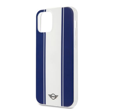 CG Mobile Mini Cooper PC/TPU Horizontal Stripes Hard Case, Shock Resistant, Scratches Resistant, Easy Access to All Ports, Cameras, Compatible for iPhone 12 Mini ( 5.4" )