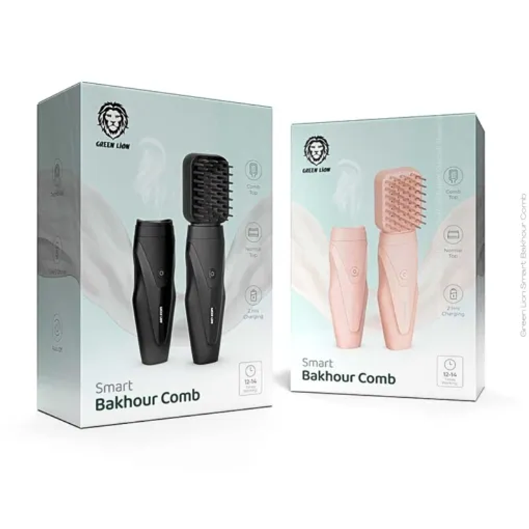 Green Lion Smart Bakhour Comb  - Black