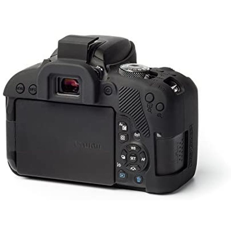 EasyCover Silicon Protective Cover (Camera Cover / Protective Cover / Skin) Custom-Made For Canon EOS 800D - Black