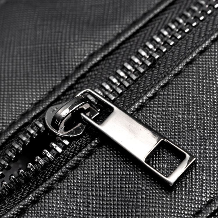 Levelo Allinstyle Saffiano Leather Travel Duffle Bag, 40L Spacious Interior, Comfortable Portability, Water Resistant, Exquisite Safeguarding - Black
