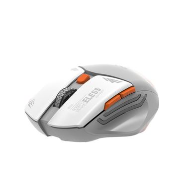 Porodo Gaming Wireless Mouse, 3 Levels DPI, 10m Wireless Range, Power Saving Technology, Mac & Windows Compatible - Gray