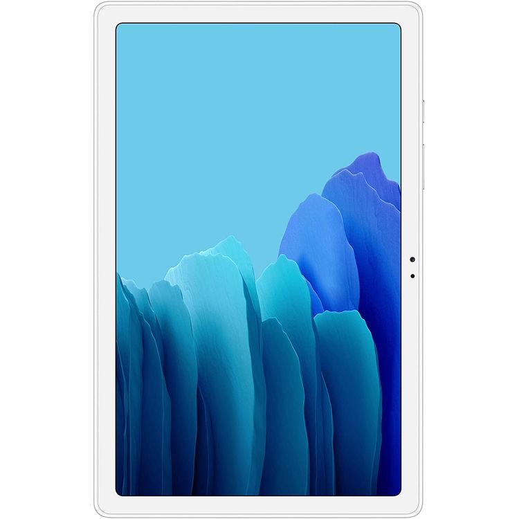 Samsung Galaxy Tab A7 T500 10.4" inch Display 3GB RAM / 32 GB ROM, 15W Fast charging, 7040 mAh Long-Lasting Battery, Snapdragon Chipset, Octa-Core Processor, Tablet with Face Recognition, Samsung Knox ( Wi-Fi + LTE ) - Silver