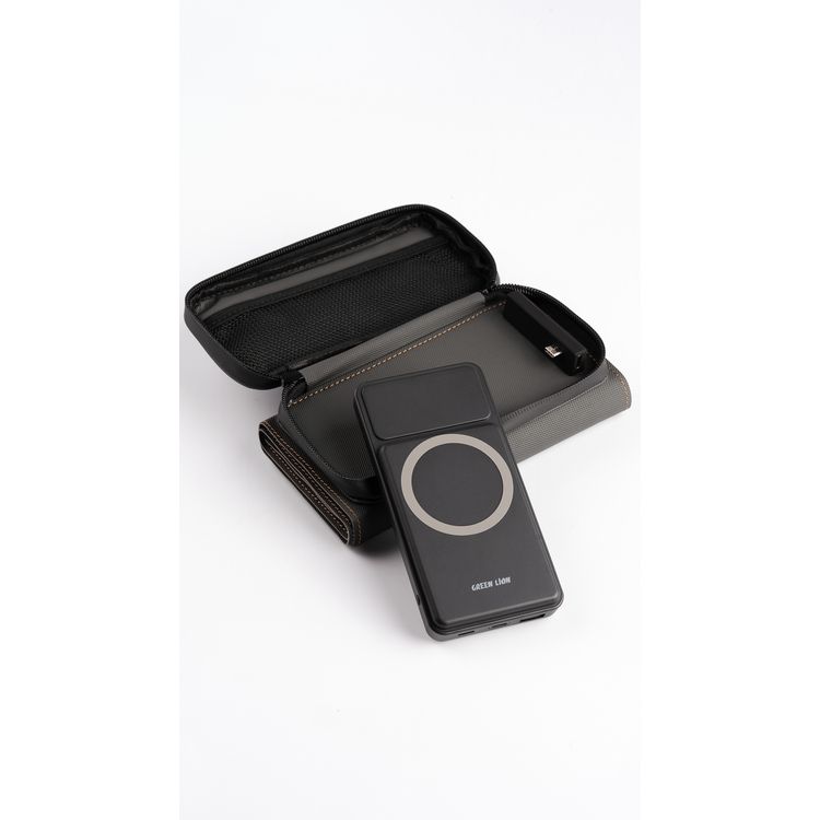 Green Lion Solar Max 10000mAh Power Bank - Black