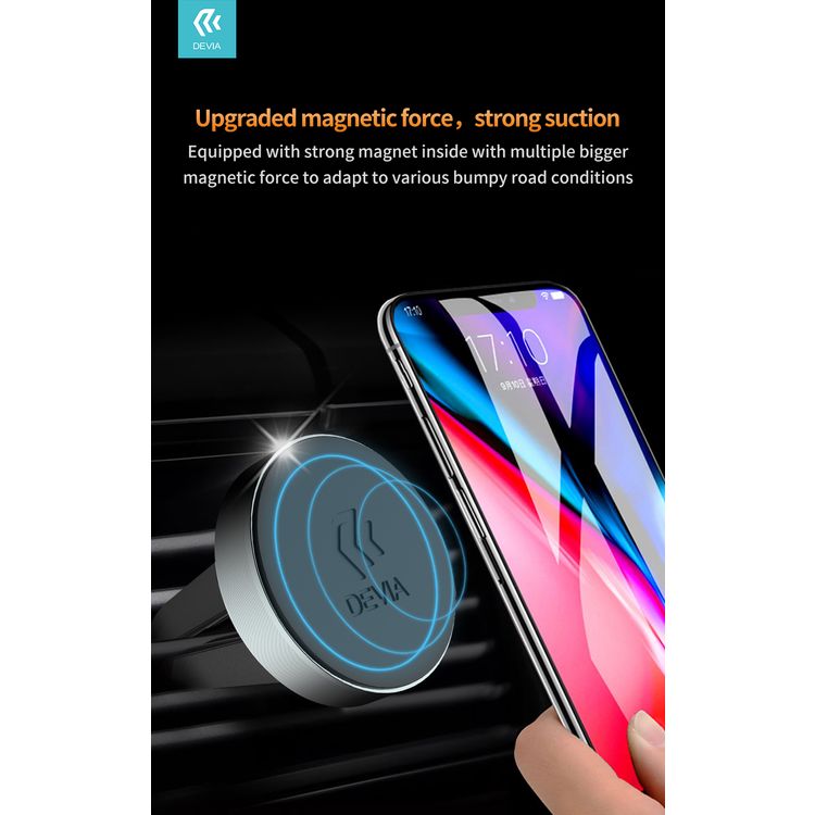 Devia Circle Series Sucker Car Mount Holder - Space Gray