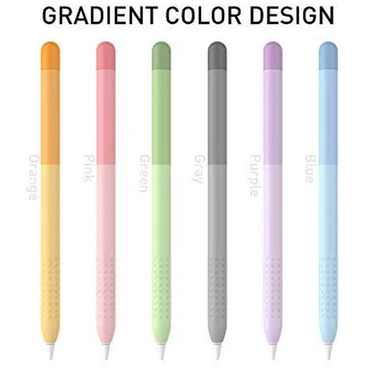 AhaStyle Gradient Colorful Ultra-Thin Sleeve Suitable for Apple Pencil 2nd Gen, Soft Silicone Material, Lightweight, Durable Compatible with all-new Apple Pencil - Blue