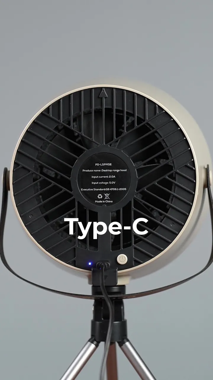 Porodo Lifestyle Portable Mini Smoke Exhaust with Filter, Washable Filters, Powerful Suction, Polymer Filter,  Adjustable Fan Speed