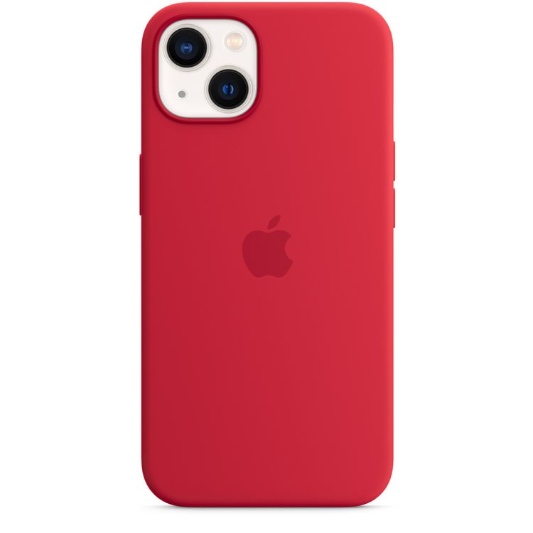 Apple Silicone Case with MagSafe Compatible for iPhone 13 (6.1") – (PRODUCT) RED