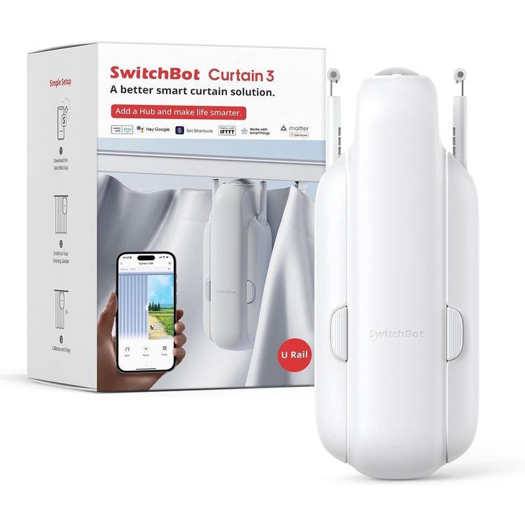 SwitchBot Curtain ( U Rail 3 ) - White