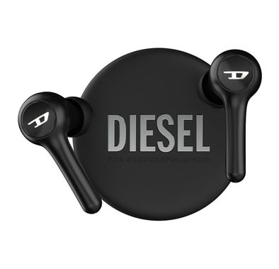 Diesel True Wireless Earbuds, Multi-Functional Button, 32 Hours Total Playtime, In-Ear Only, Multi-Functional Button, Mono and Stereo - Black