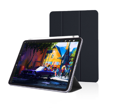 Devia Intelligent Both Sides Magnetic Leather Case with Pencil Slot Compatible for iPad Pro 11" (2021) Lightweight & Thin Design Cover with Intelligent Sleep & Adjustable Bracket