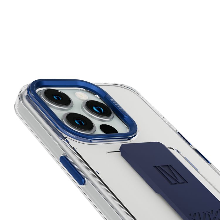 Graphia IMD Silicone Grip Case For iPhone 15 Pro Max - Blue