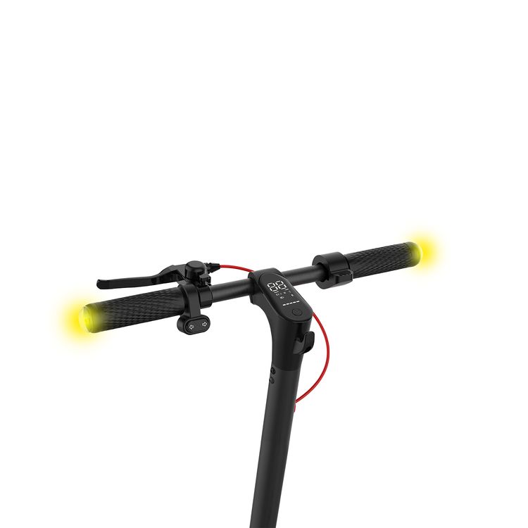 Porodo Lifestyle Drif Foldable Electric Scooter with Impact-Resistant Wheels, LED Display, 500W Max Motor Power, 30km/h Max Speed, 28km Max Distance, IPX5 Water Resistance Level, 120kg Max Load - Black