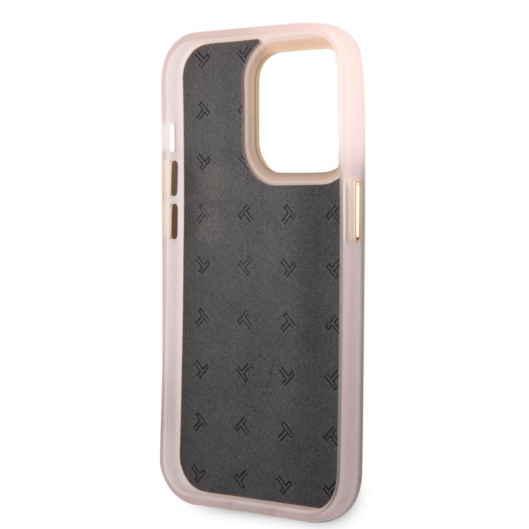 Tumi HC Aluminium Carbon Pattern Case For iPhone 14 Pro - Pink