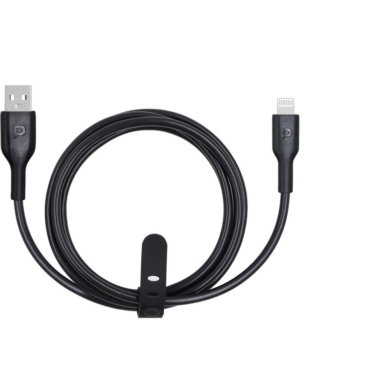 Powerology USB-A to Lightning Data Sync & Charge 1.2m - Black