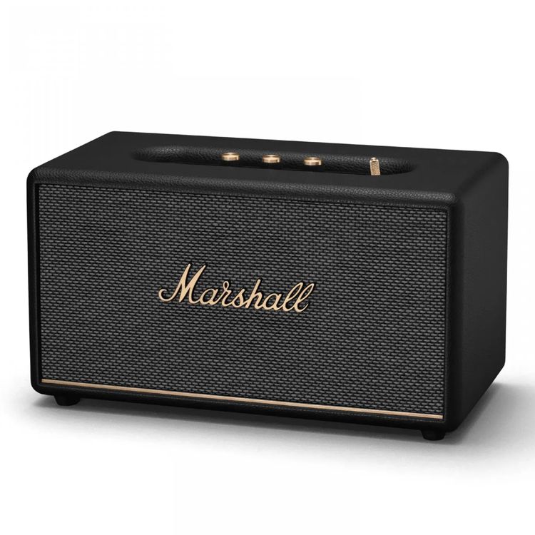 Marshall Stanmore III Wireless Portable Stereo Bluetooth Speaker, 10m Bluetooth Range, Bluetooth Version 5.2, Iconic Marshall Styling, High-quality Materials, Dynamic Loudness - Black