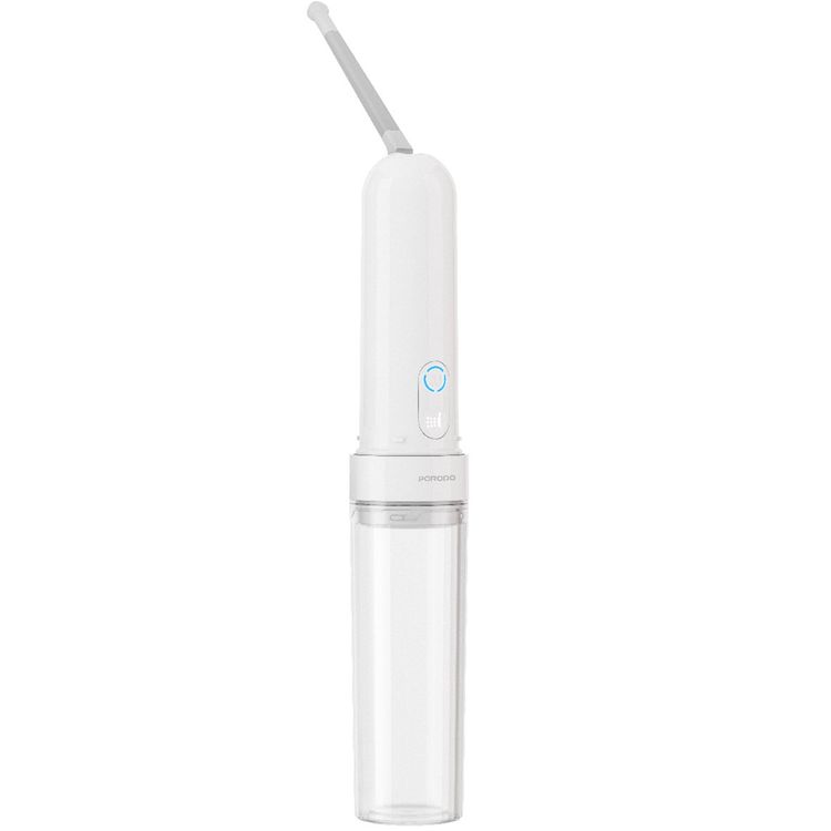 Porodo Lifestyle Electric Travel Bidet with 3 Spray Modes, Smart Memory Recall, Water Bottle Adapter, 180mL Water Reservoir, Waterproof - White 