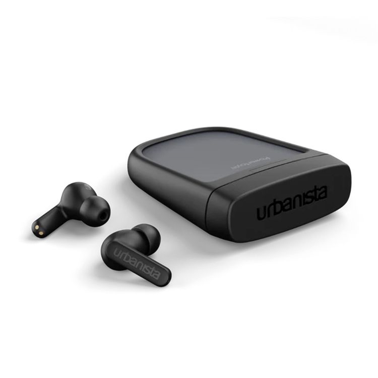 Urbanista Phoenix Exeger Solar Panel Earphones, Wireless Bluetooh, 8 Hours Battery Life, 10 mm Dynamic Driver Type - Midnight Black