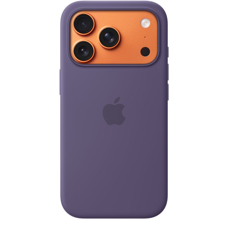 Apple iPhone 17 Pro Silicone Case with MagSafe, Anti-Scratch, Drop Protection, Soft Microfiber Lining, Built-in Powerful Magnets - Purple Fog