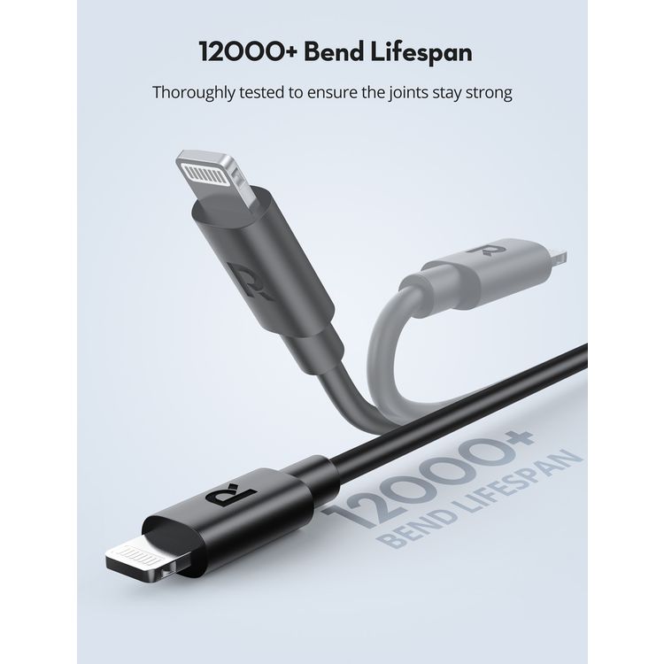 iPhone Cable Type C RAVPower RP-CB062-BK Lightning to Type-C Cable - Black