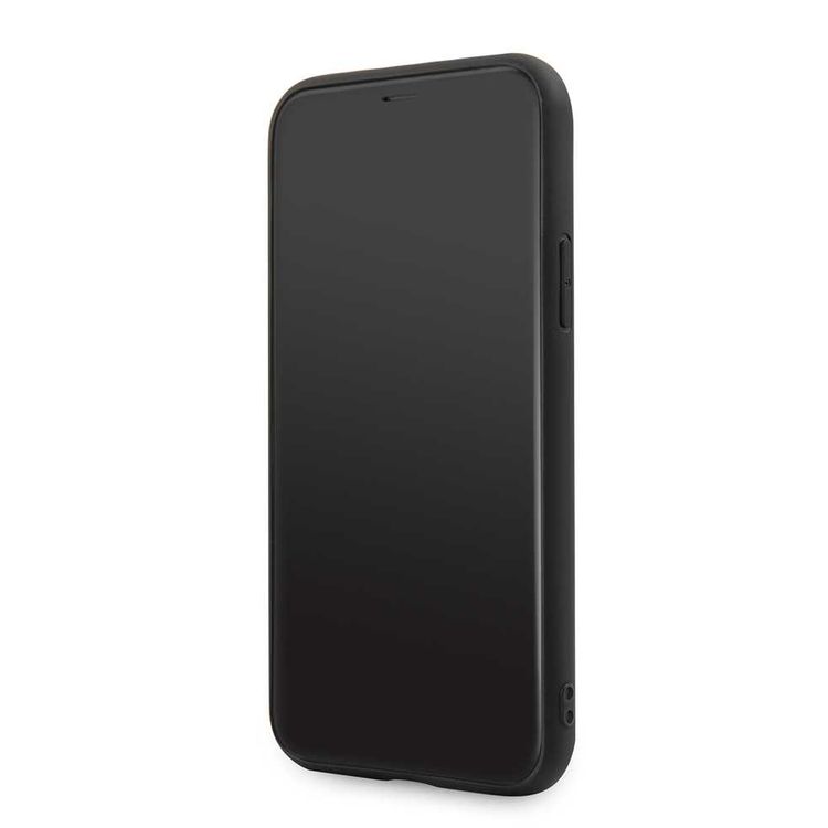 CG MOBILE Mercedes-Benz Quilted Perforated Genuine Leather Hard Phone Case for iPhone 11 Officially Licensed - Brown