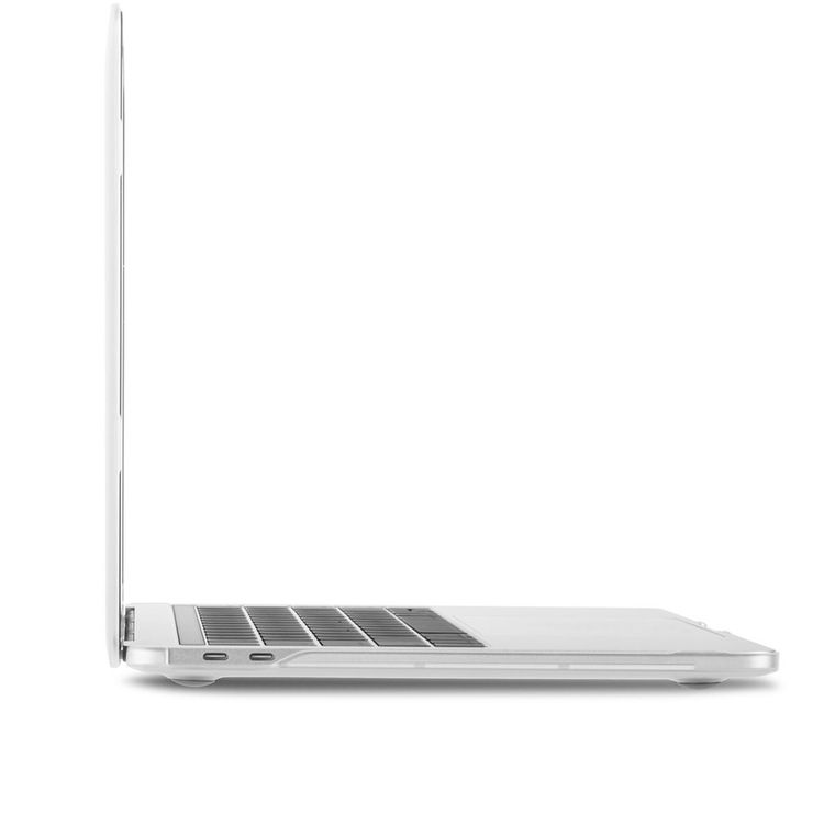 Moshi iGlaze HardShell Case for Apple Macbook Pro 13" 2020 - Ultra Slim & Lightweight, Anti-Shock Anti Scratch, Raised Rubber feet, Air Flow design - Stealth Clear