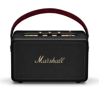 Marshall Kilburn III Portable Wireless Speaker with 50+ Hours Playtime, Stereo Sound, 3.5mm AUX & Auracast Connectivity, Bluetooth Version 5.3, IP54 Water Resistance Level - Black / Brass
