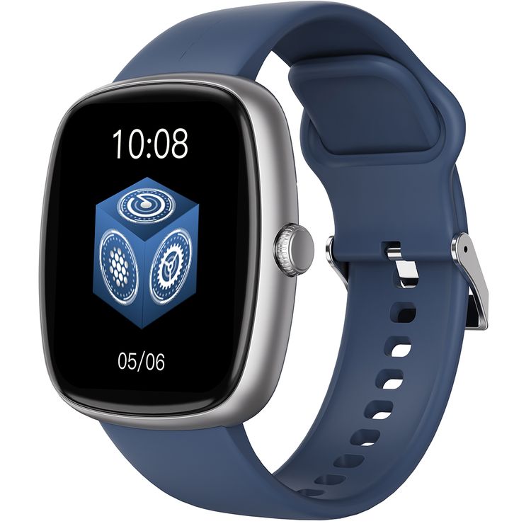 Porodo Rony 1.83" Sport Smart Watch with Multiple Sport Modes, Activity Tracker, Sleep Analysis, Up to 6 Days Battery Life, 2 Hours Charging Time, 20 Days Standby Time, 250mAh Battery Capacity, 64MB Flash Memory, Bluetooth Version 5.2, IP67Water Resistance Level - Silver