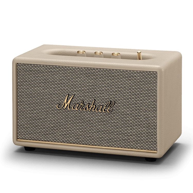 Marshall Acton III Wireless Bluetooth Stereo Speaker, 2 Hours Charging Time, 32 Hours Play Time, Fast Charge, Dust & Water Proof, USB-C Charging Port - Cream