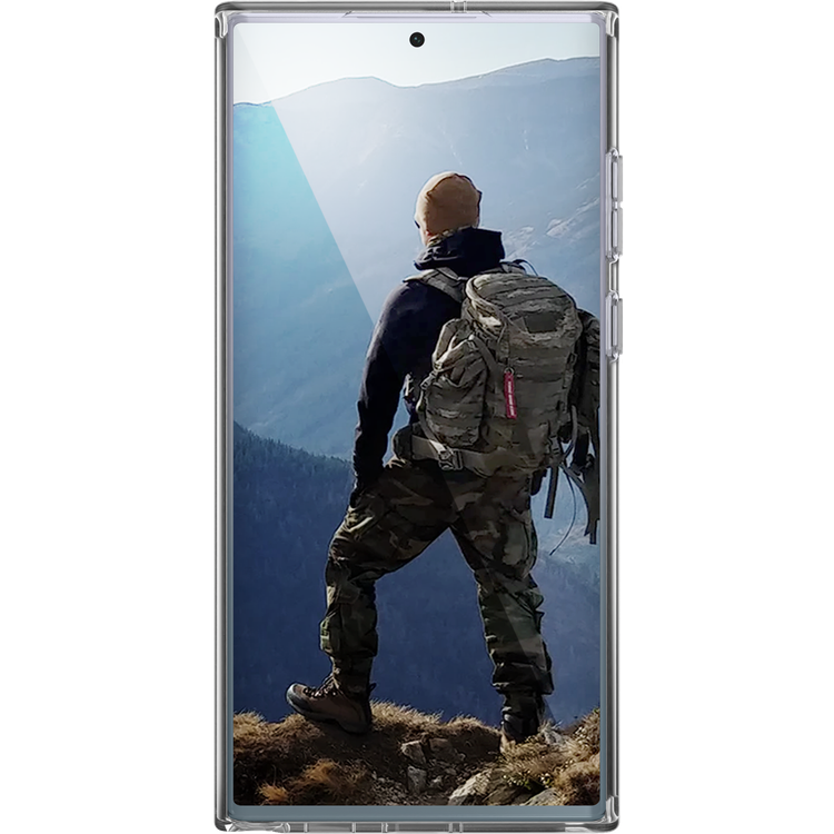 Viva Madrid Vanguard Shield Maximus Back Phone Case Compatible for Samsung Galaxy S22 Ultra | Full Protection Mobile Case - Clear