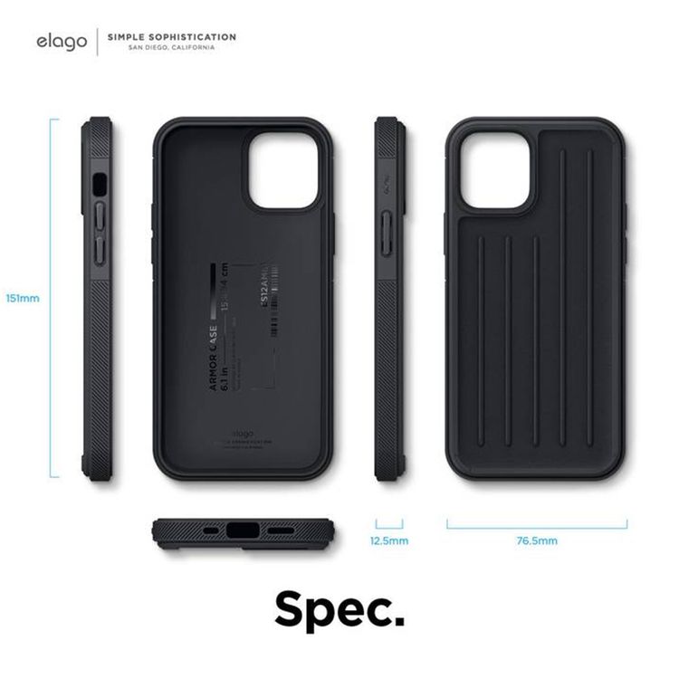 Elago Armor Case for iPhone 12 Pro (6.1") - Black