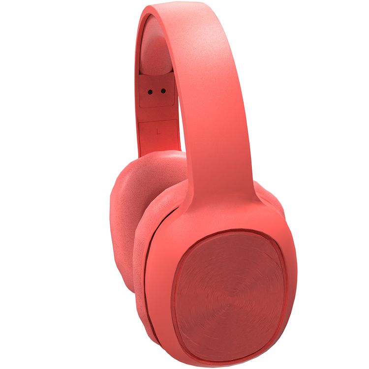 Porodo Soundtec Wireless Headphones with Noise Cancelling, Active Siri, Pure Bass, 2 Hours Charging Time, 12 Hours Playtime, 400mAh Battery Capacity - Red