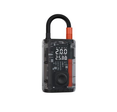 Porodo Vyrox Car Tire Inflator with 19L/min Airflow Rate, USB-C Charging Port, Heat Dissipation Vent, 150PSI Max Inflation Pressure, 2× 2000mAh Battery Capacity, 28 Minutes Working Time, -5°C to 60°C Working Temperature, USB-C Charging Port, 2.5 Hours Charging Time - Black