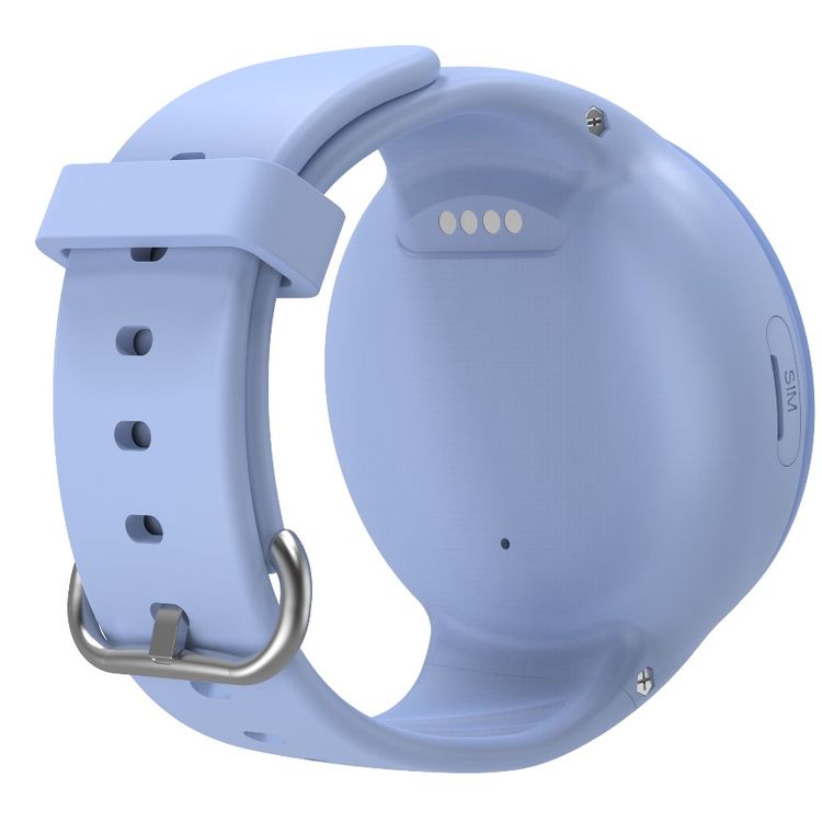 Porodo Kids 4G Smartwatch Android OS with 1.3" Touch Screen Size, WhatsApp, Video Calling, 320 × 320 Pixels Screen Resolution, 700mAh Battery Capacity, IP67 Water Resistant, 3 Hours Charging Time, 2 Days Working Time, Nano Sim Slot, SOS Calling Feature - Blue