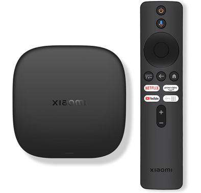 جهاز Xiaomi Tv Box S الجيل الثاني، نظام تشغيل Android وGoogle TV، إصدار Bluetooth 5.2، دقة إخراج 4K (3840 × 2160)، شبكة Wi-Fi ثنائية النطاق