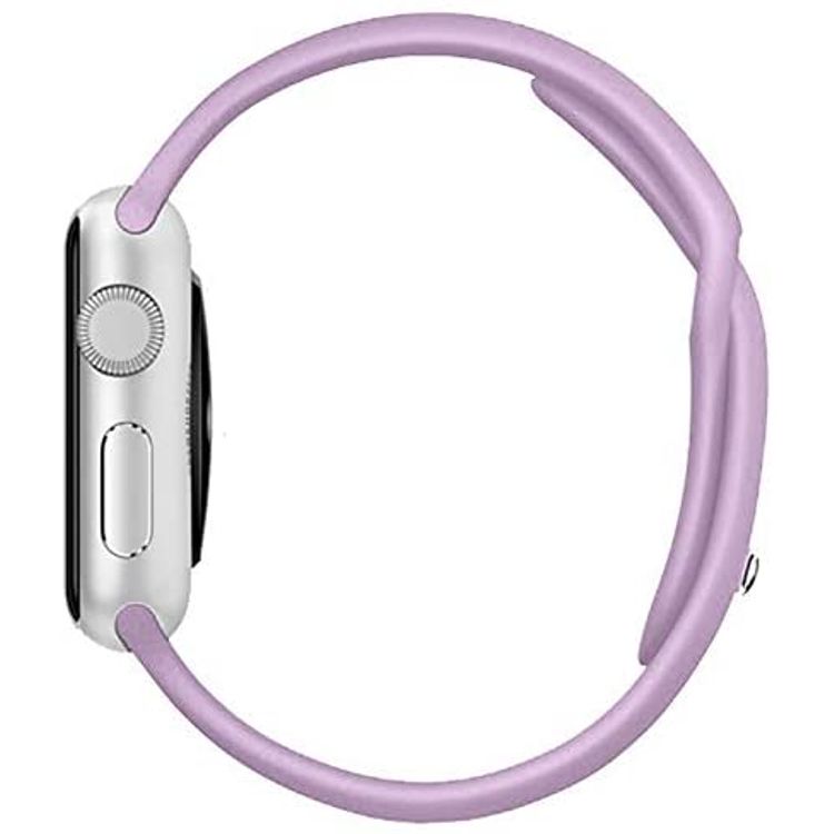 Porodo iGuard Silicone Watch Band Compatible for Apple Watch 38/ 40/ 41mm -Lilac Purple
