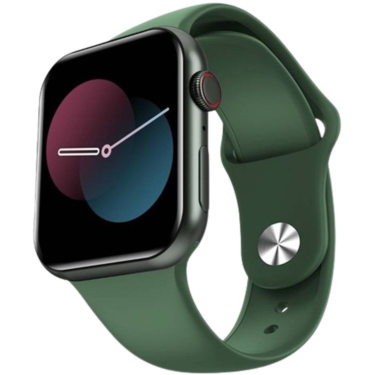 Green Lion Active Pro Smart Watch with Silicone Strap Included, Double Tap Function, Waterproof, Full Round Display, 230mAh Battery Capacity, Long Battery Life - Green