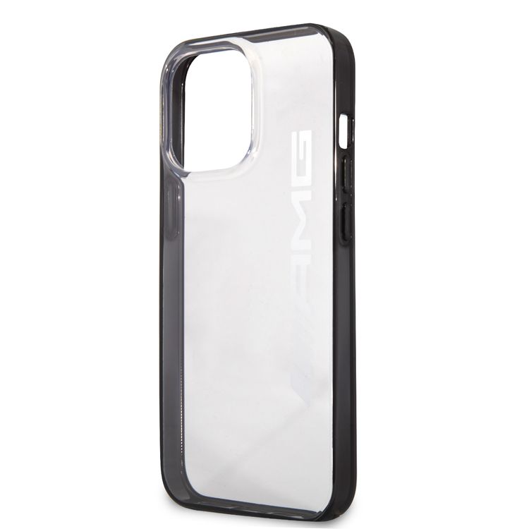 AMG PC Transparent Hard Case with Black Matte TPU Rim iPhone 14 Pro - Clear
