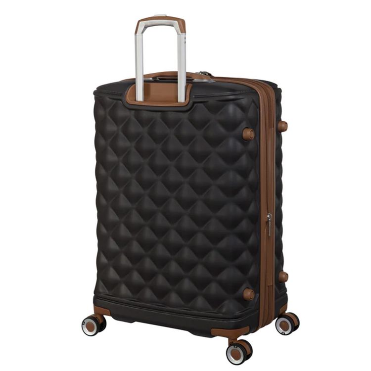 it luggage Indulging Unisex ABS Hard Case Luggage, Expandable Trolley Bag with 8x360° Spinner Wheels and TSA Lock - Medium / Coffee Bean