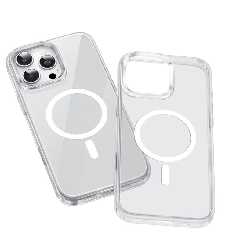 Green Lion Sense Crystal Clear Magsafe Case for iPhone 16 Pro, Camera Protection, Drop Protection, Magsafe Compatible, Strong Magnets, Anti-Scratch, Sense Button, Raised Edge - Clear