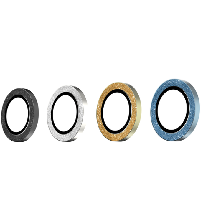 Devia Diamond Lens Protector(3PCS) Compatible with iPhone 12 Pro (6.1")", Seamless Absorption, 360 Protection Lens, 9H Hardness, Explosion-proof & Scratch-proof - Black