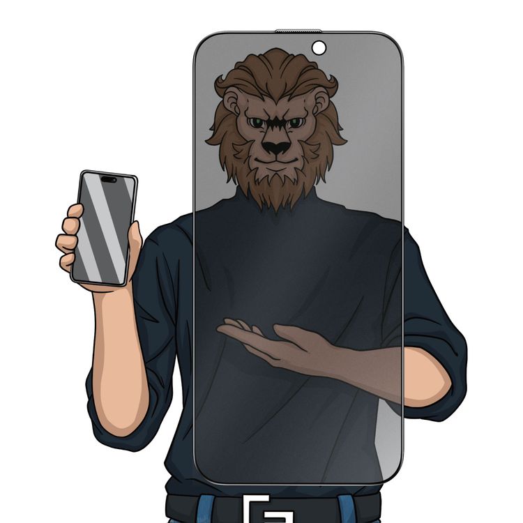 واقي شاشة Green Lion 9H Matte Privacy Anti Peeping Dull Glass - iPhone 16 Pro، عالي الاستجابة، مضاد لبصمات الأصابع، خالٍ من الفقاعات - أسود