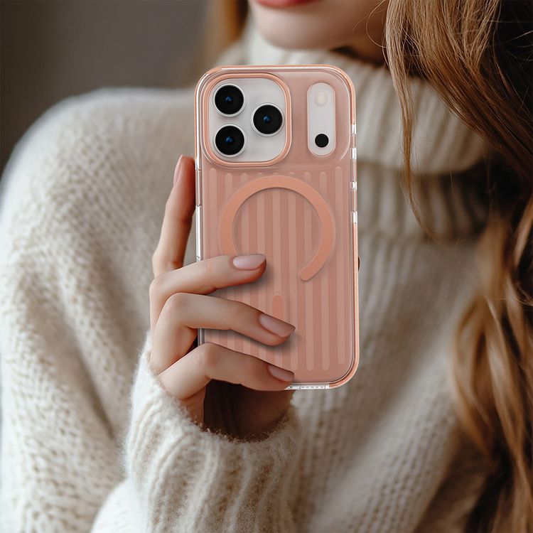 غطاء ليفيلو كابين إيليت ماج سيف لهاتف آيفون 17 برو ماكس، زوايا مقاومة للصدمات، حواف مرفوعة للكاميرا والشاشة، مقاوم للخدش بدرجة 2H، مغناطيسات قوية، تقنية الوضوح الدائم، واقي ممتص للصدمات، مختبر للتحمل ضد السقوط - لون برتقالي شروق الشمس.