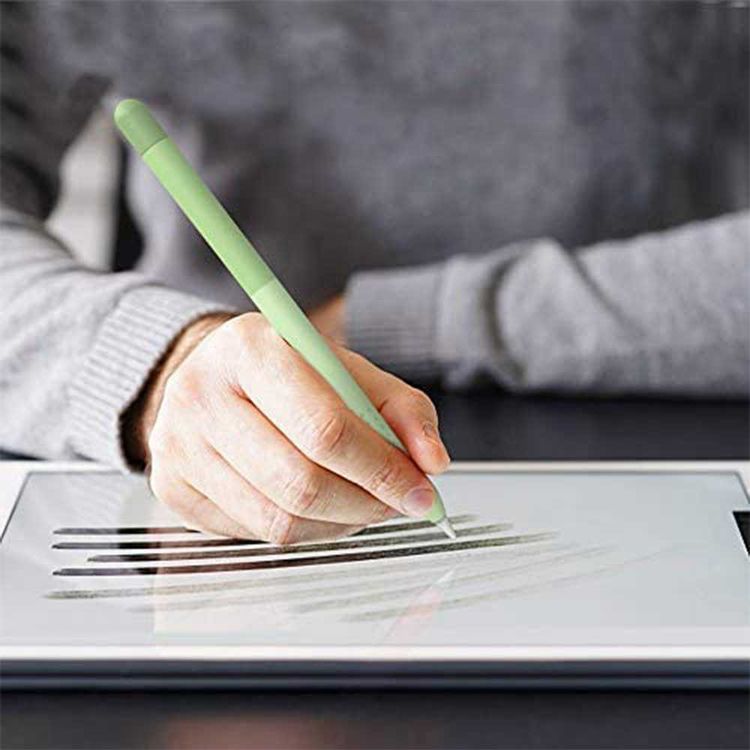 AhaStyle Gradient Colorful Ultra-Thin Sleeve Suitable for Apple Pencil 2nd Gen, Soft Silicone Material, Lightweight, Durable Compatible with all-new Apple Pencil - Green