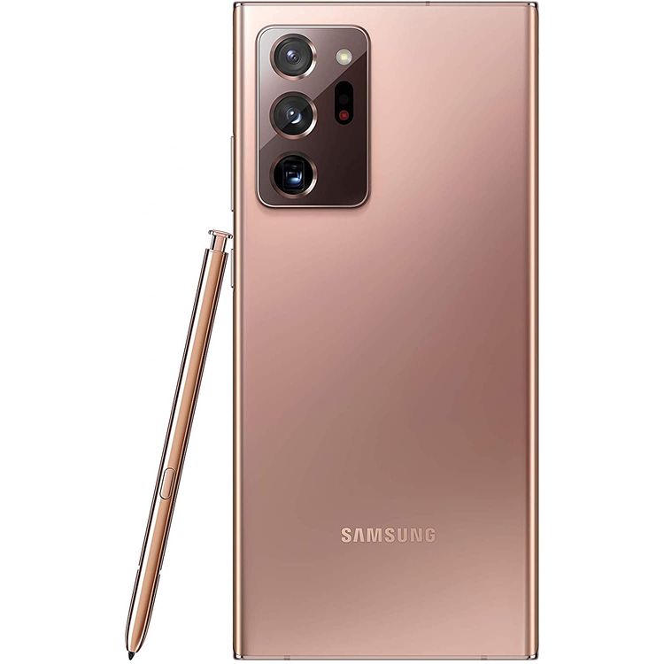 Samsung Galaxy Note20 Ultra 5G Smartphone Dual SIM 12GB RAM, Pro Grade Triple Camera, 50x Space Zoom, 8K Video, Mobile Gaming Smartphone + S Pen, 4500 mAh All Day Battery, Fingerprint Sensor, Samsung Pay, IP68 Water Resistant / 512 GB - Bronze