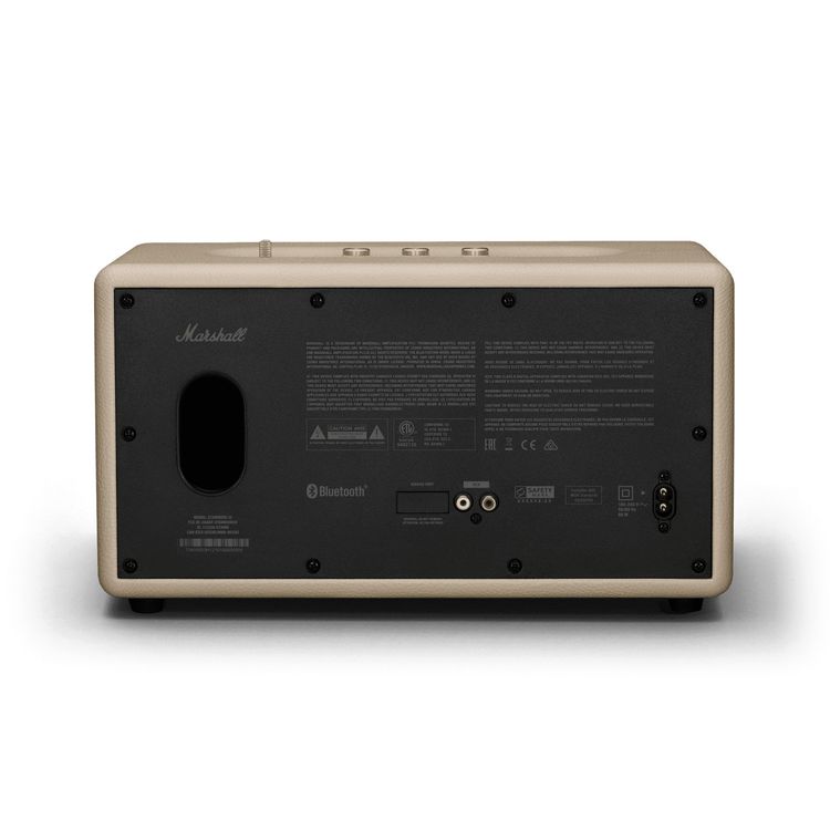 Marshall Stanmore III Wireless Portable Stereo Bluetooth Speaker, 10m Bluetooth Range, Bluetooth Version 5.2, Iconic Marshall Styling, High-quality Materials, Dynamic Loudness - Cream
